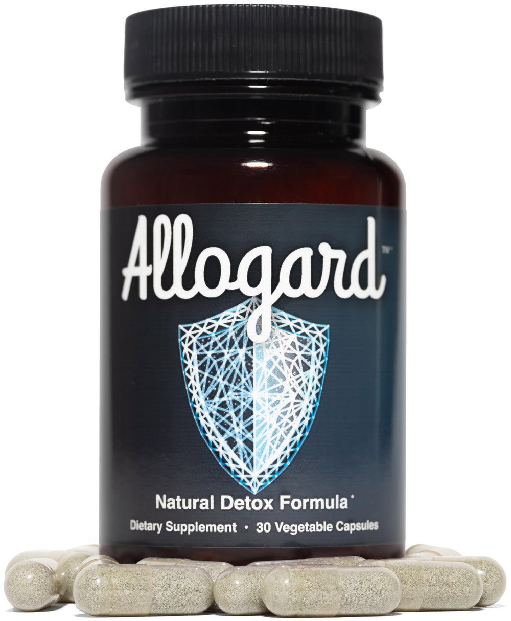 Allogard bottle shows 30 capsules per bottle for daily use