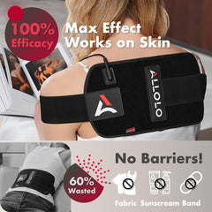 Back area focus of ALLOLO belt for convenient at-home therapy.