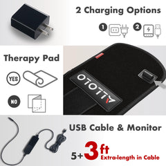 Corded device powered by USB for flexible power options.