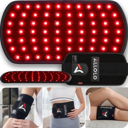 ALLOLO red light therapy belt full-coverage panel for versatile sessions.