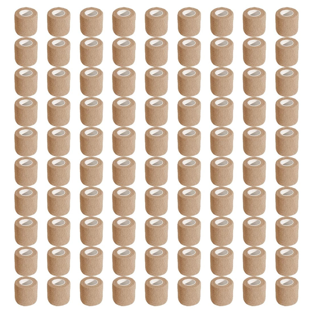Allruyee cohesive bandage wrap packaging showing 100 rolls for quick access