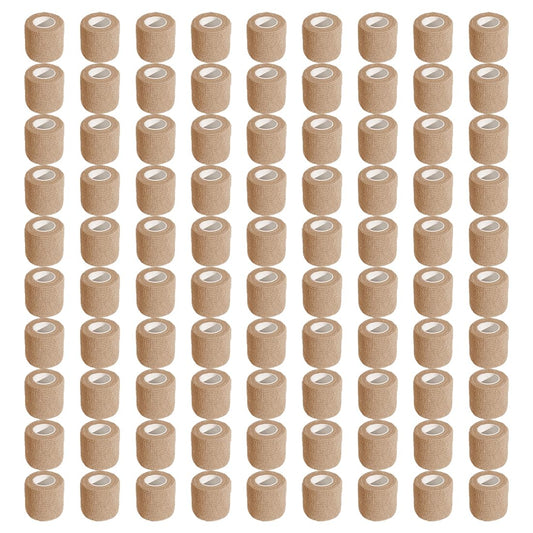 Allruyee cohesive bandage wrap packaging showing 100 rolls for quick access