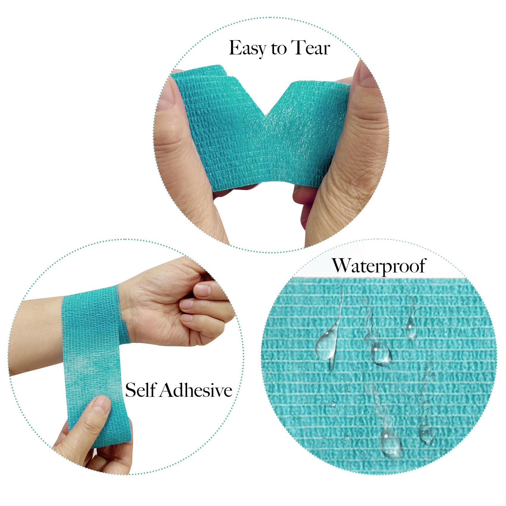 Allruyee 2in bandage wrap with easy tear design for quick application.