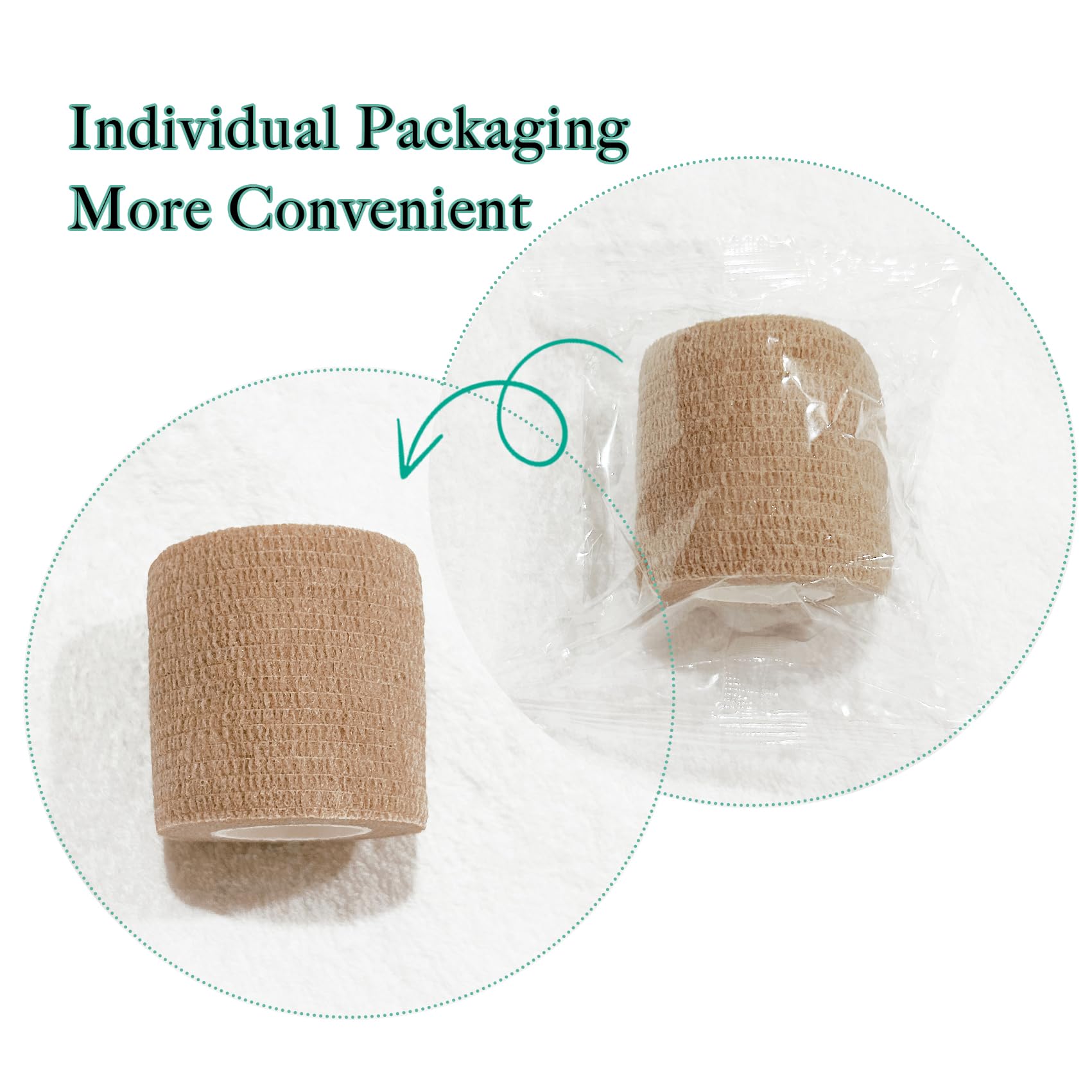 Allruyee cohesive wrap demonstrates breathable non-woven fabric for comfortable wear