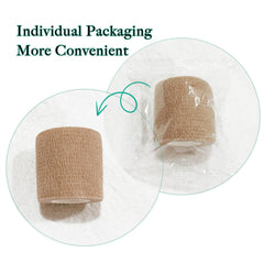 Allruyee cohesive wrap demonstrates breathable non-woven fabric for comfortable wear