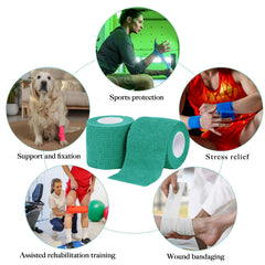 Allruyee multi-purpose bandage wrap suits wrists, ankles, knees, and elbows.