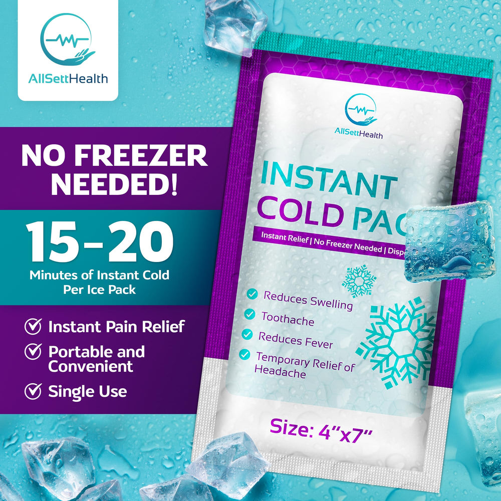 AllSett Health disposable packs provide ready-to-use cold therapy
