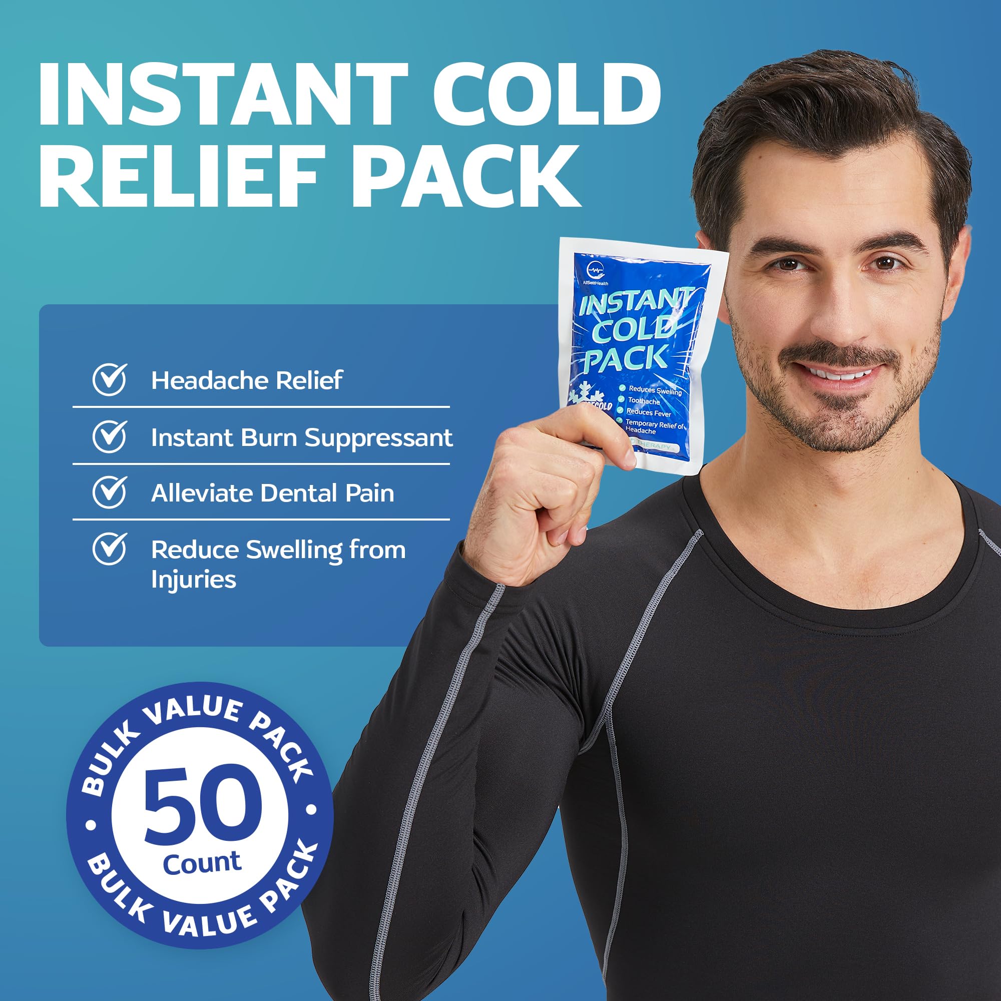AllSett Health disposable ice pack for quick cooling and cleanup
