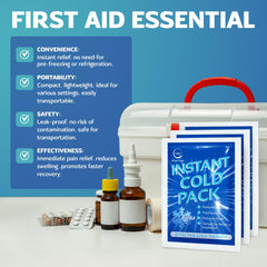 AllSett Health premium disposable ice packs ready for quick use after activity.