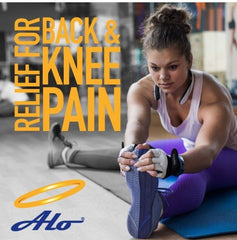 Back area application of ALO Pain Relief Cream on sore muscles.