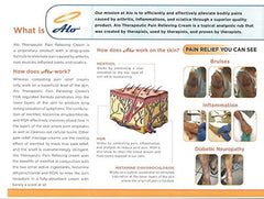 ALO Pain Relief Cream light scent is present to keep applications unobtrusive.