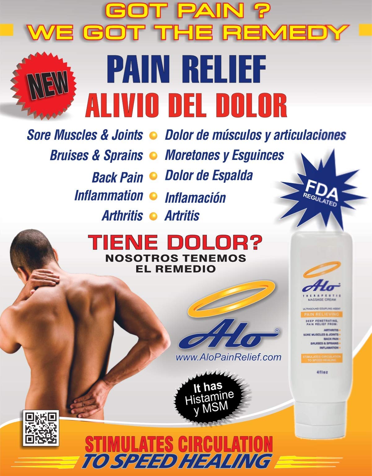 Joint area relief with ALO Cream during daily routine.