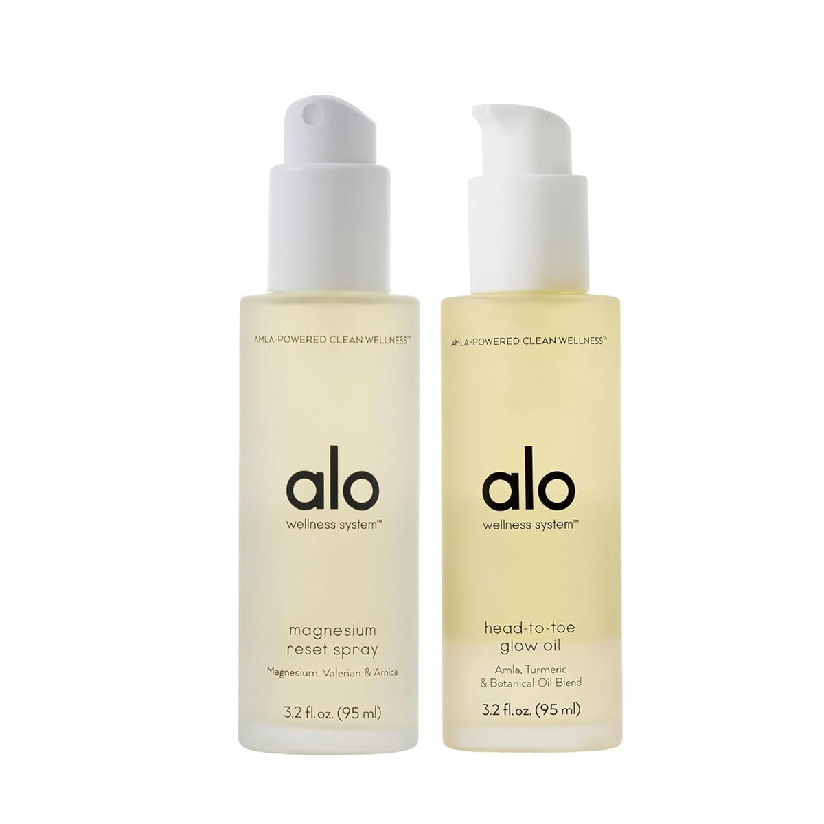 Alo magnesium reset spray bottle ready for relaxation and post-workout recovery