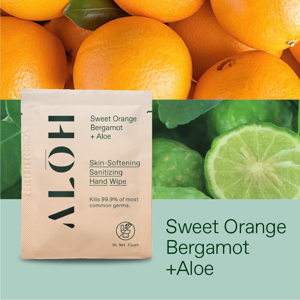ALO Skin Softening Hand Wipes close-up showing a soft, hydrating texture.