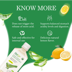 Lemon slices accompany AloeCure bottle for natural infusion