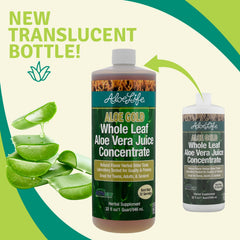 Aloe Life bottle with organic certification label signaling purity.
