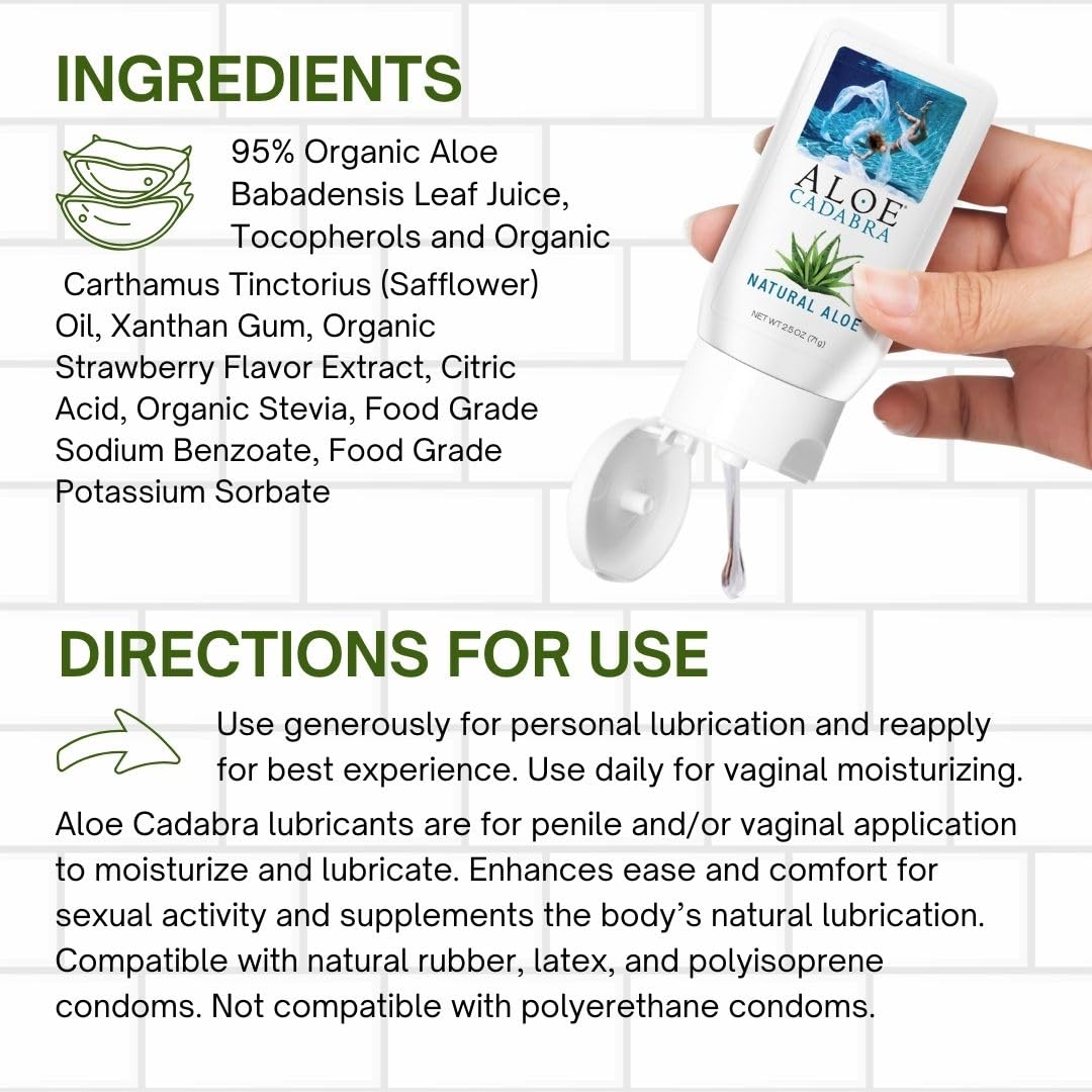 Aloe Cadabra pure ingredients ensure a clean, safe moisturizing experience