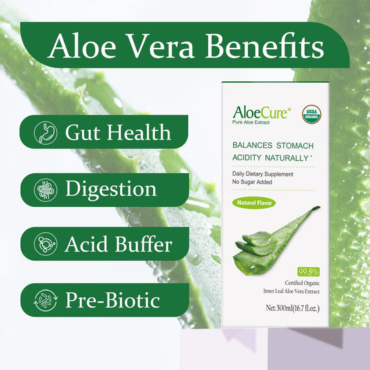 Close-up of AloeCure inner leaf gel juice.