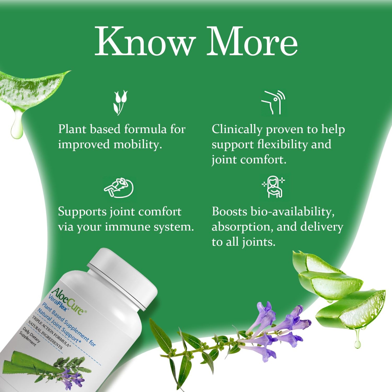 AloeCure VeraFlex label close-up highlights organic certification.