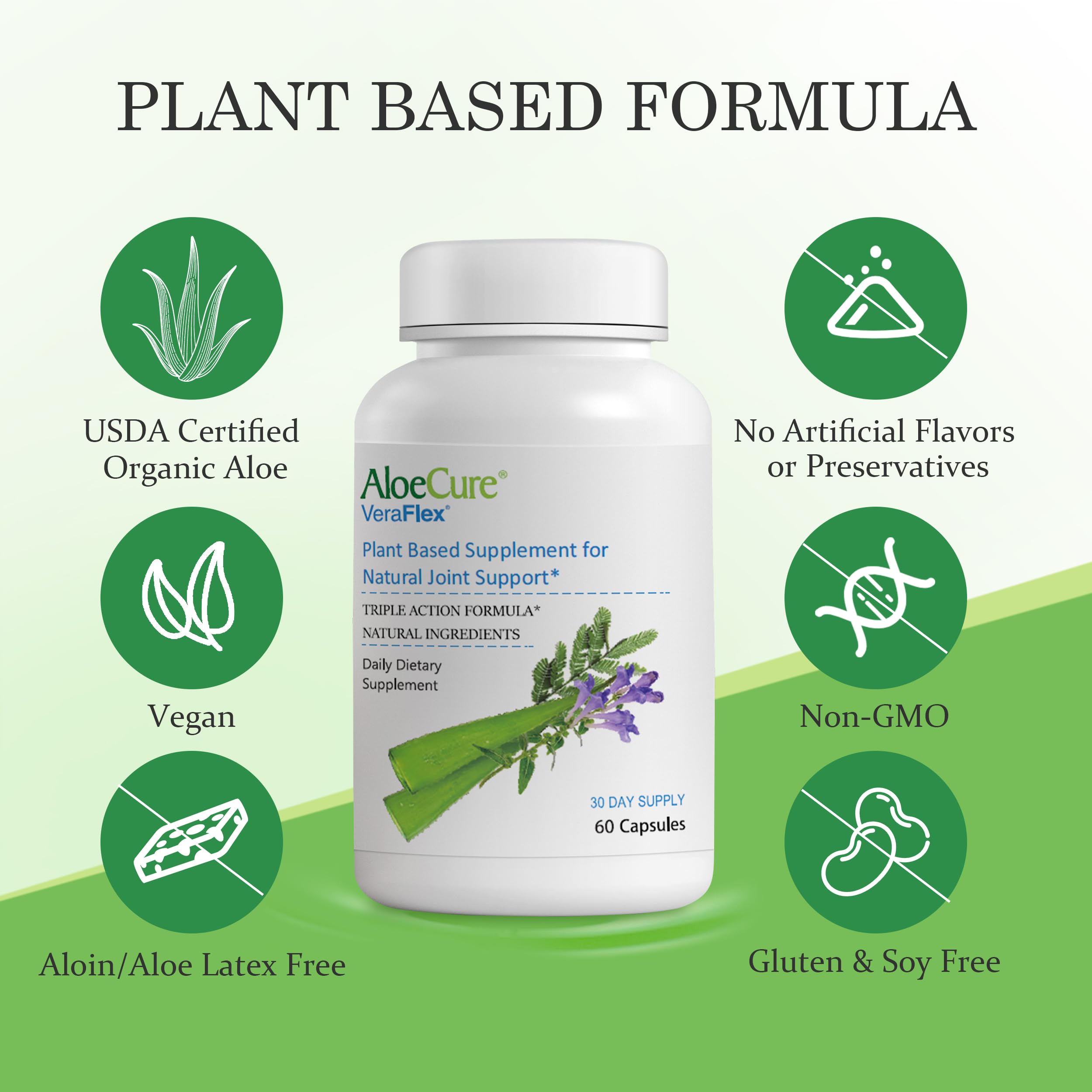 AloeCure VeraFlex plant-based-formula with aloe vera and botanicals