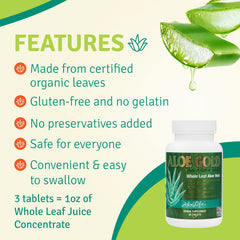 Aloe Life Aloe Gold bottle set up for travel, illustrating convenience on the go.