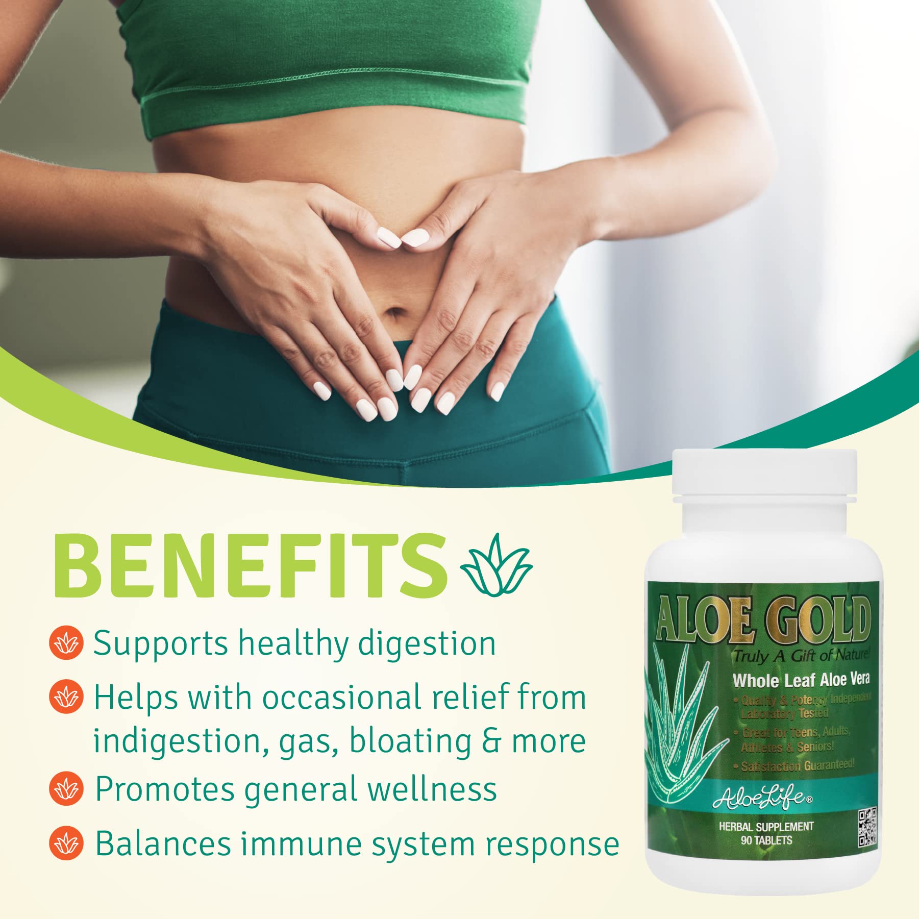 Close-up of Aloe Gold tablets to emphasize low-temperature processing preserving actives.