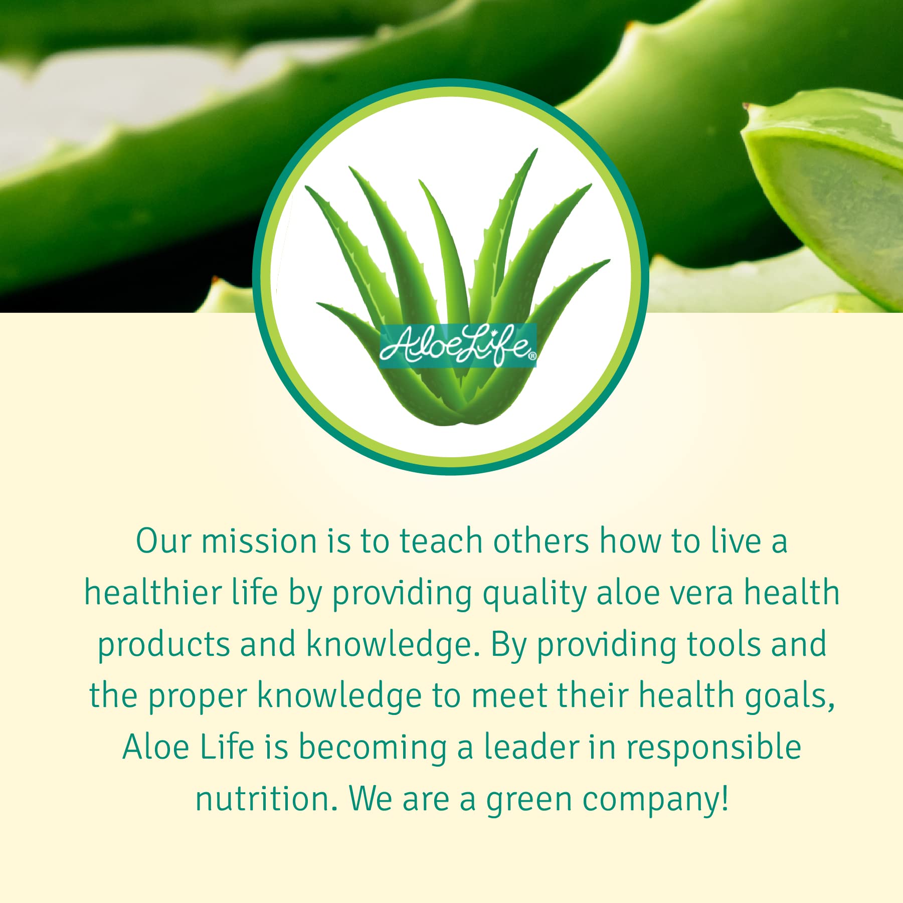 Aloe Life FiberMate kitchen-scene with water illustrates easy daily intake.