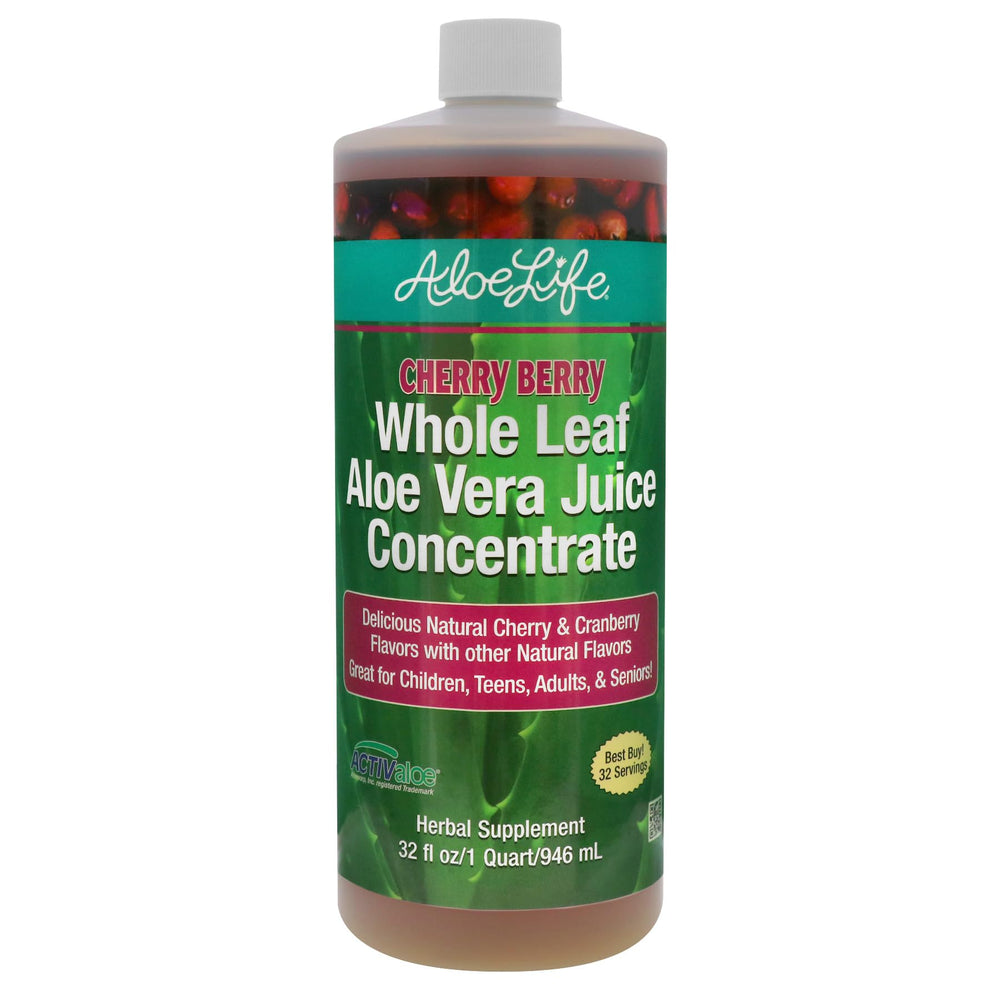 Aloe Life Cherry Berry bottle ready for daily use and digestion support