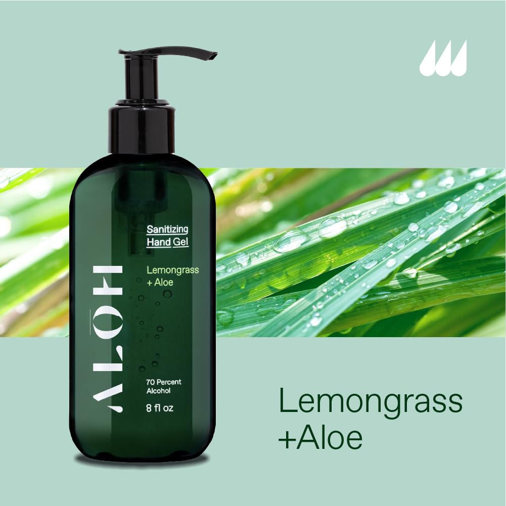 ALŌH bottle close up showing hydrating formula for daily use