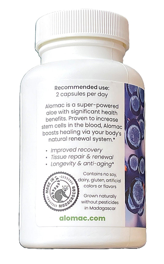 Alomac Pure STEMulant bottle front view emphasizing clean, pesticide-free sourcing