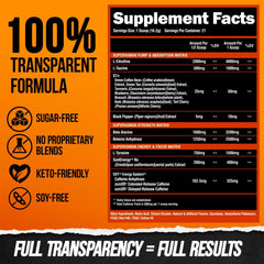 ALPHA LION with beta alanine for extended training capacity.
