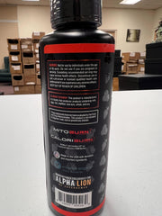 Alpha Lion Burn2O preworkout shot ready when needed.