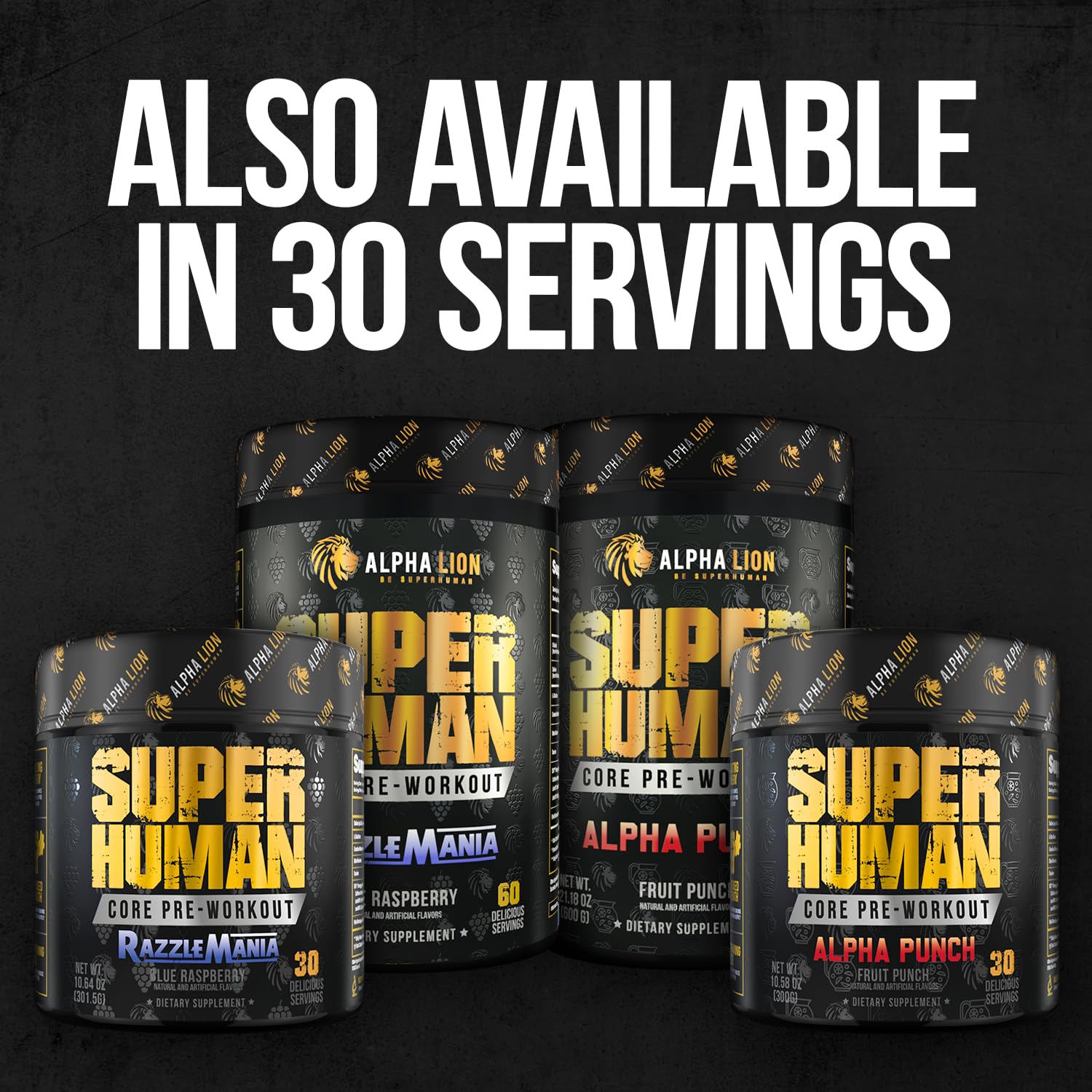 ALPHA LION Core Pre-Workout creatine monohydrate supports strength during workouts.