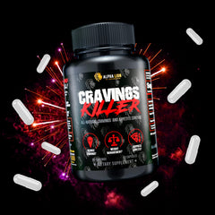 Natural ingredients and branding signal clean, plant-based cravings support with Alpha Lion