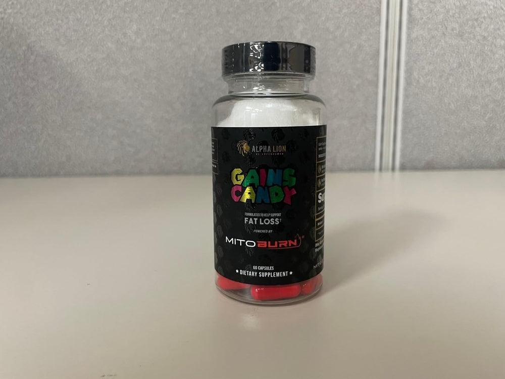 Person checking energy level after taking Gains Candy.
