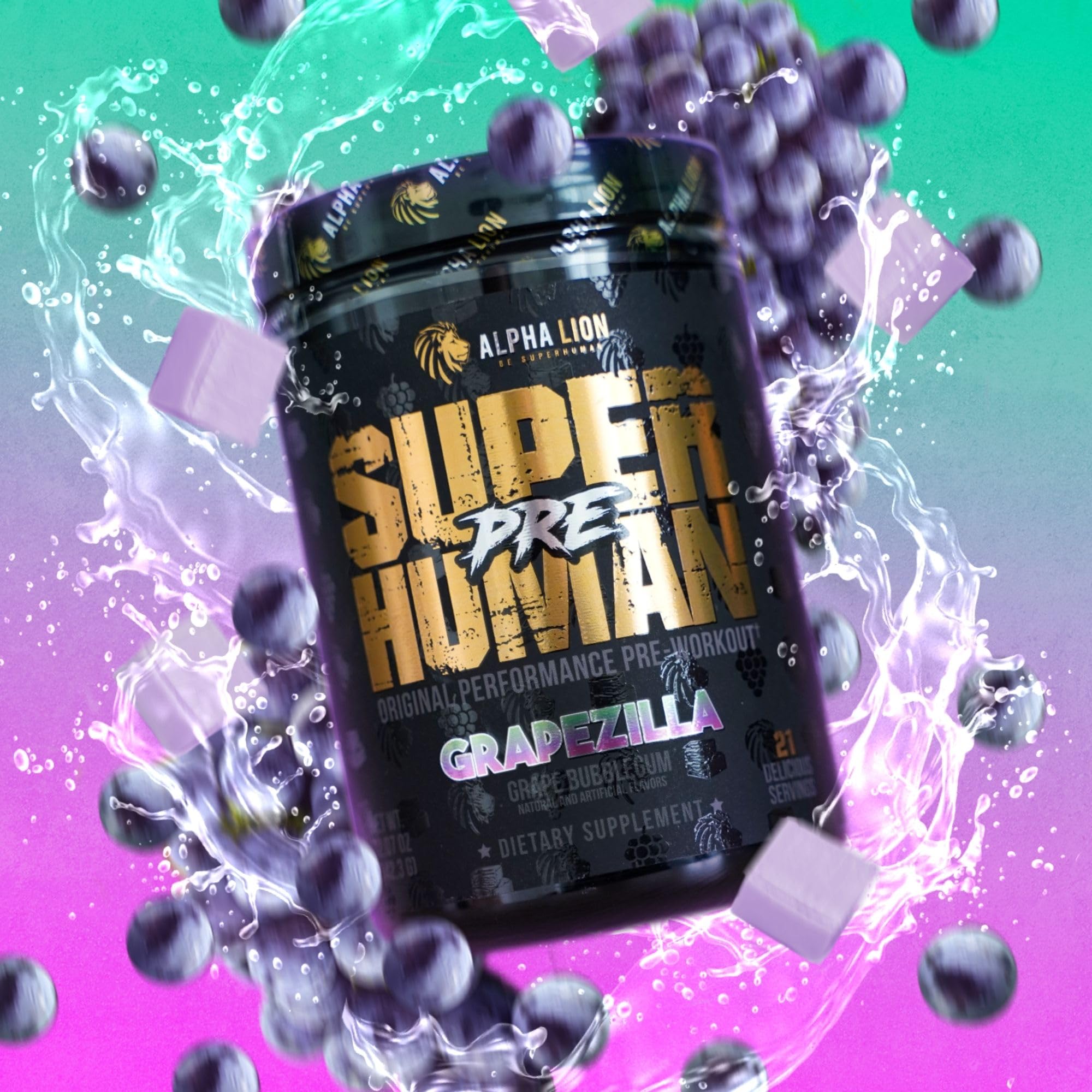Grapezilla flavor ready to mix with water for immediate use