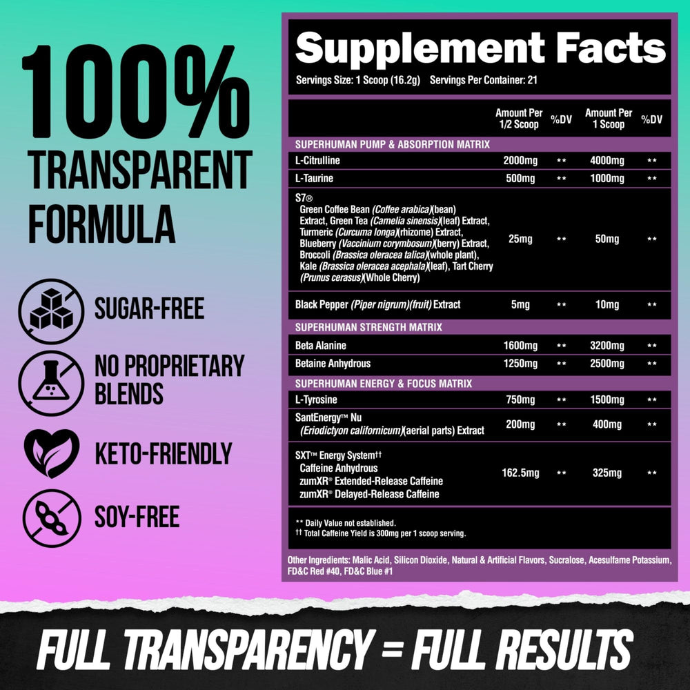 L-Taurine in ALPHA LION pre-workout aids hydration and electrolyte transport