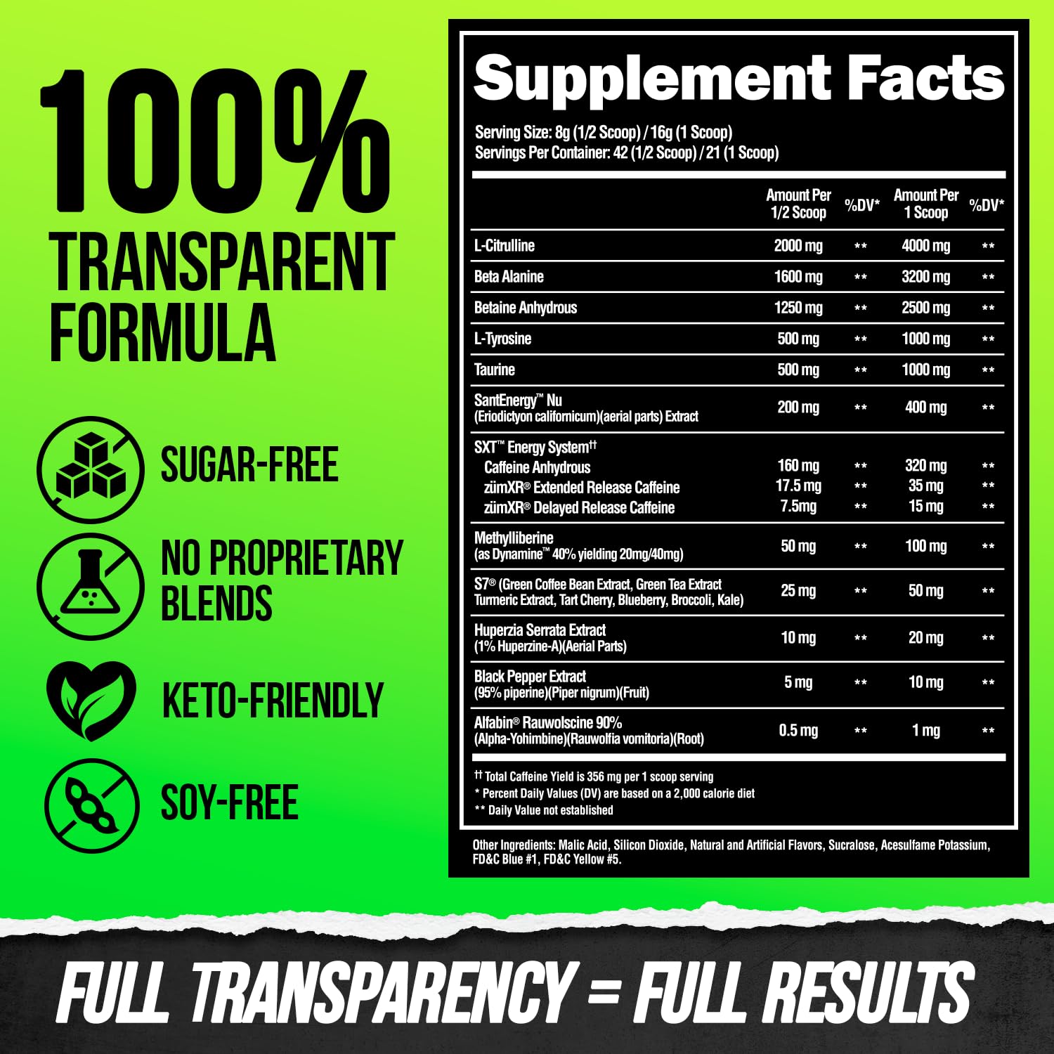 ALPHA LION Superhuman Extreme powder in sour gummy bear flavor for tasty energy.