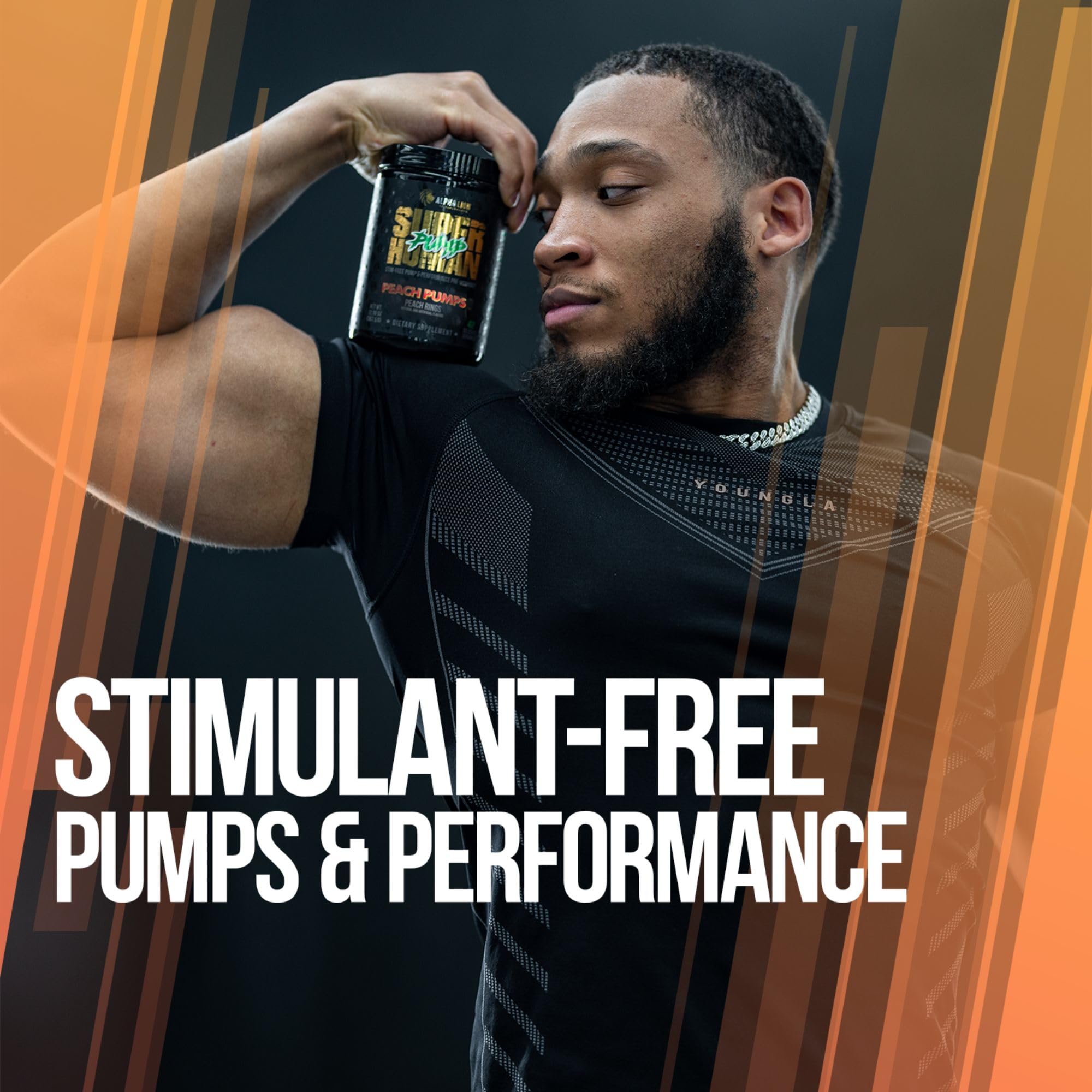 ALPHA LION Superhuman Pump jar closeup shows precise dosing and measurement