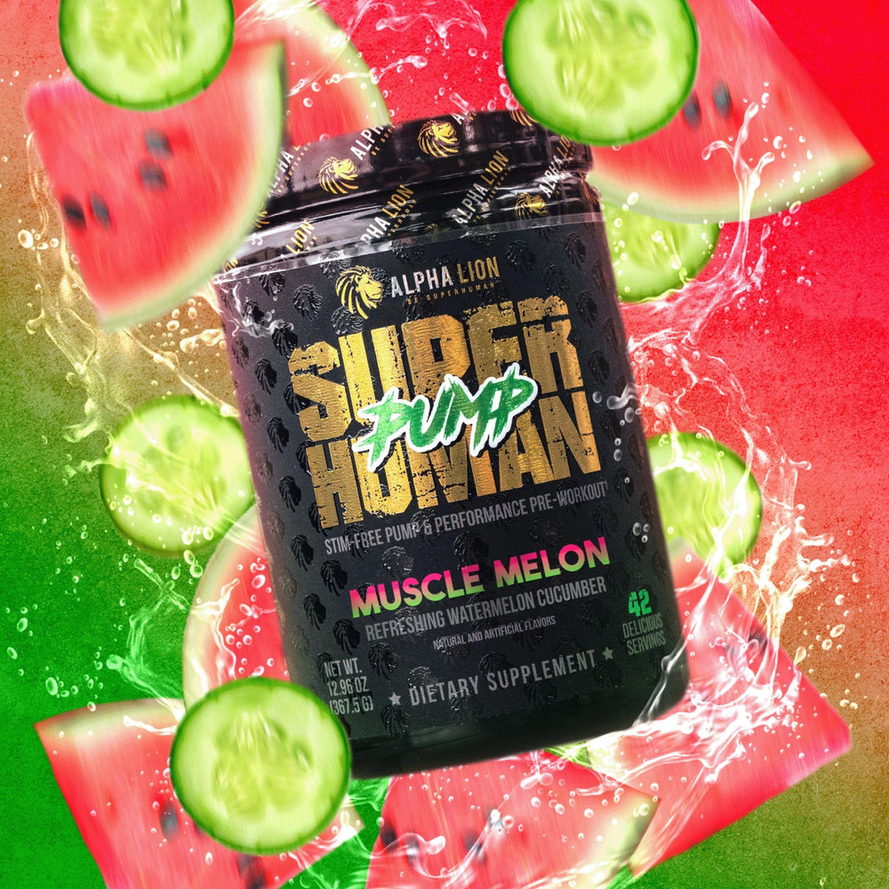 ALPHA LION Superhuman Pump preworkout foil pack showing convenience and portability