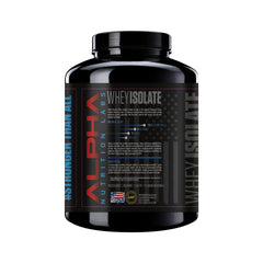 Alpha Nutrition Labs vanilla whey shake in glass shows easy mix and great flavor