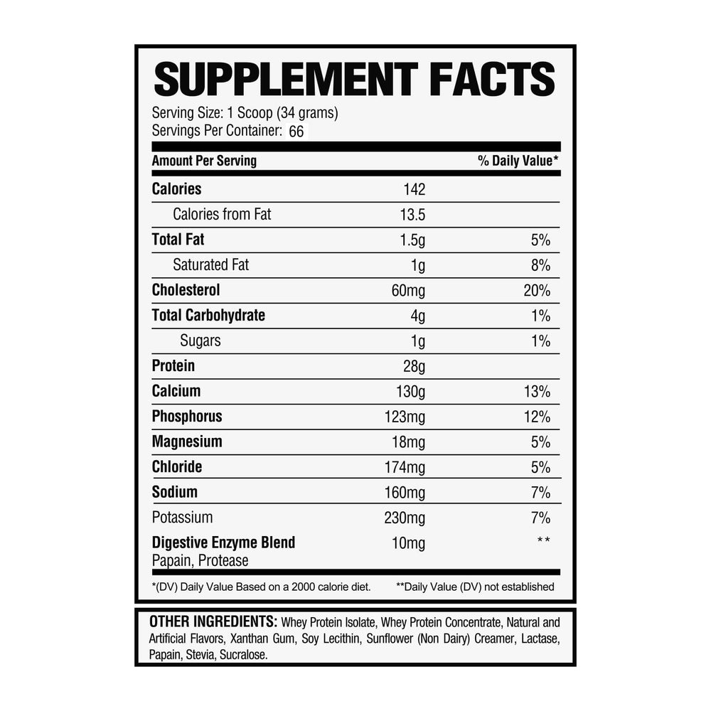 Alpha Nutrition Labs vanilla protein packaging on shelf with clean design
