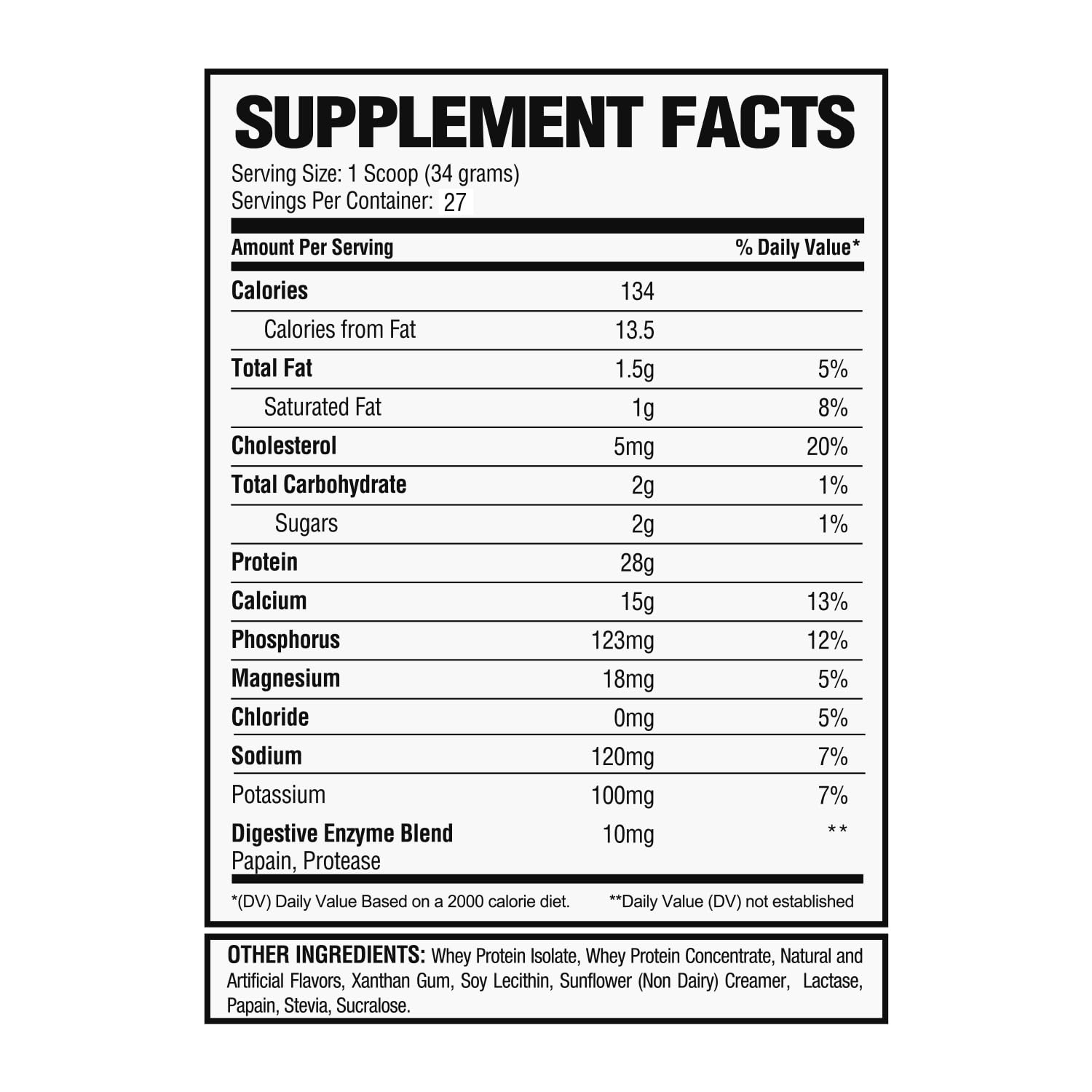 Alpha Nutrition Labs banana packaging with label and flavor information