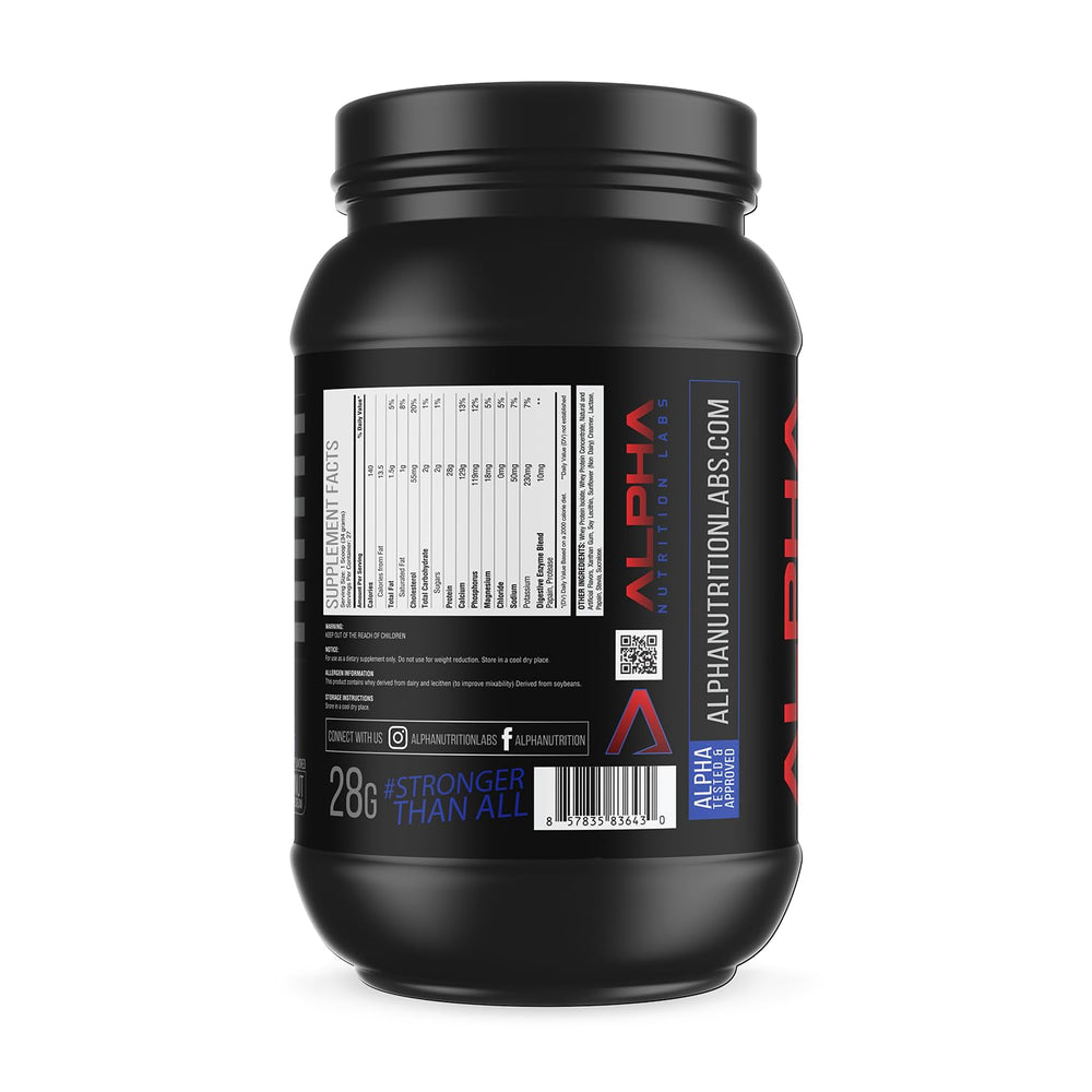 Alpha Nutrition Labs Coconut Ice Cream shake served after workout with protein-rich flavor.