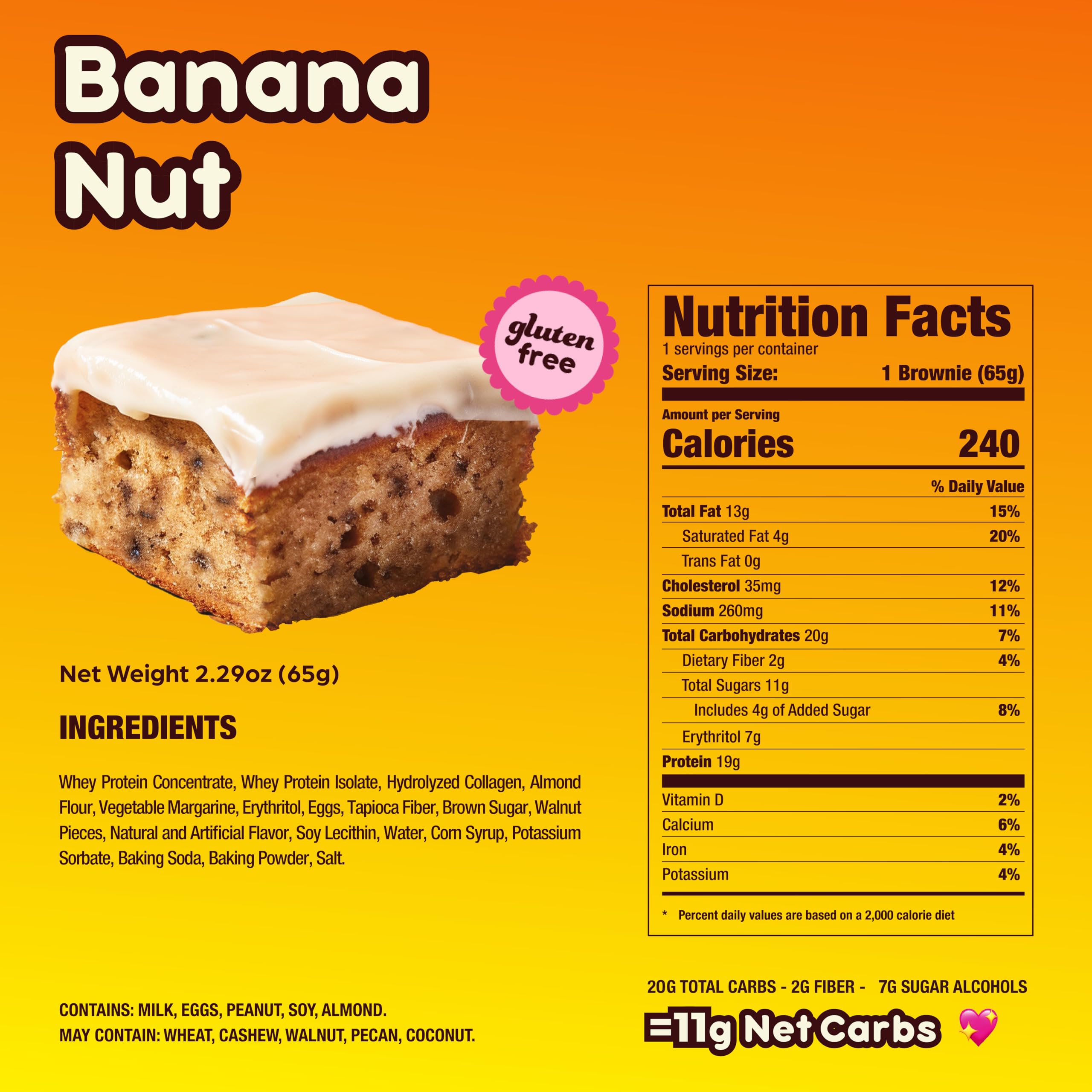 Prime Bites Banana Nut brownie texture resembles a fresh-baked dessert