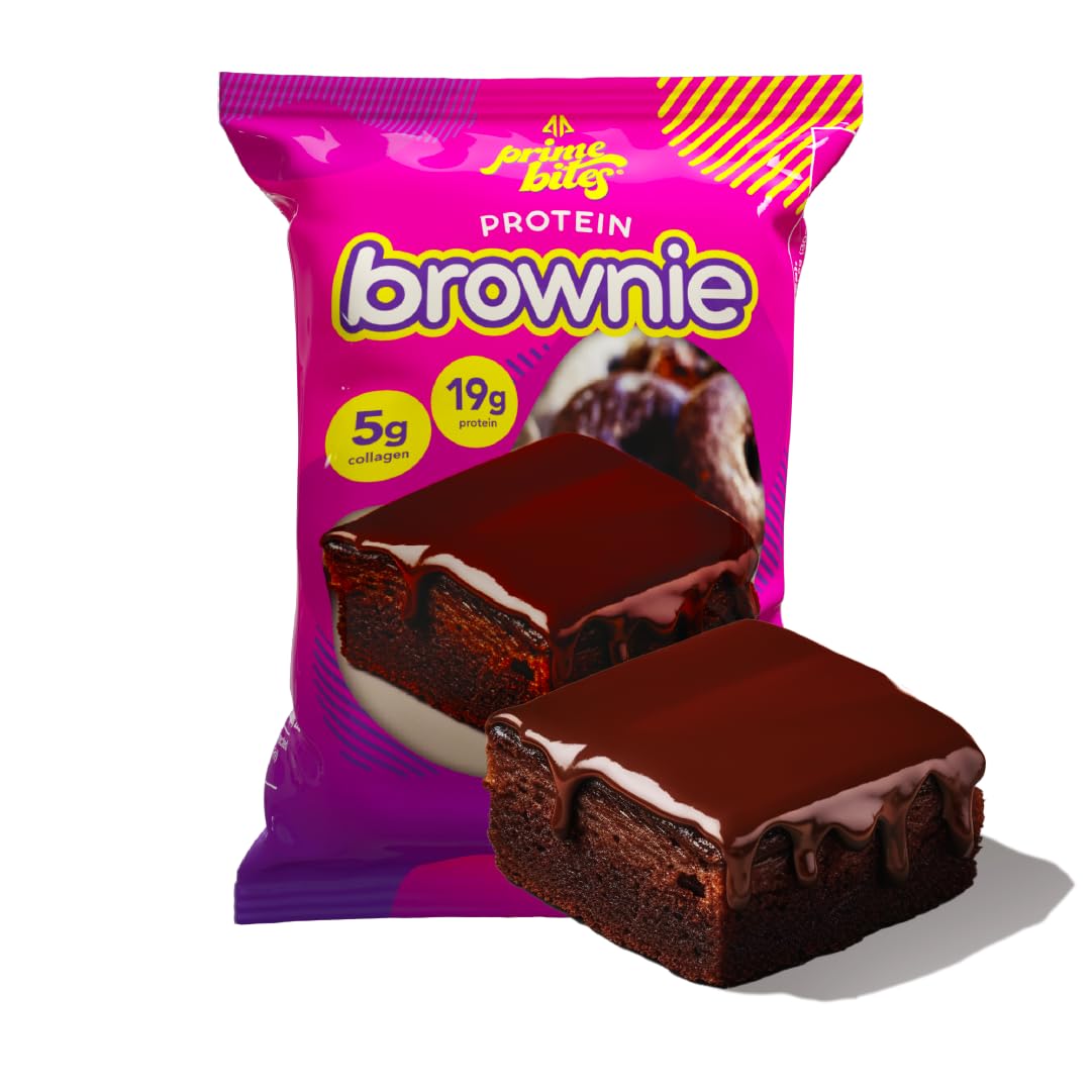Alpha Prime Prime Bites brownie with 5g collagen for daily indulgence