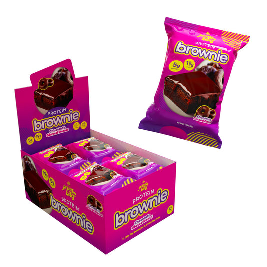 Alpha Prime Prime Bites brownie chocolate glaze, on-the-go protein-packed indulgence