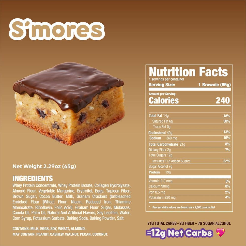 Unwrapped Alpha Prime Prime Bites brownie shows soft texture and rich aroma.