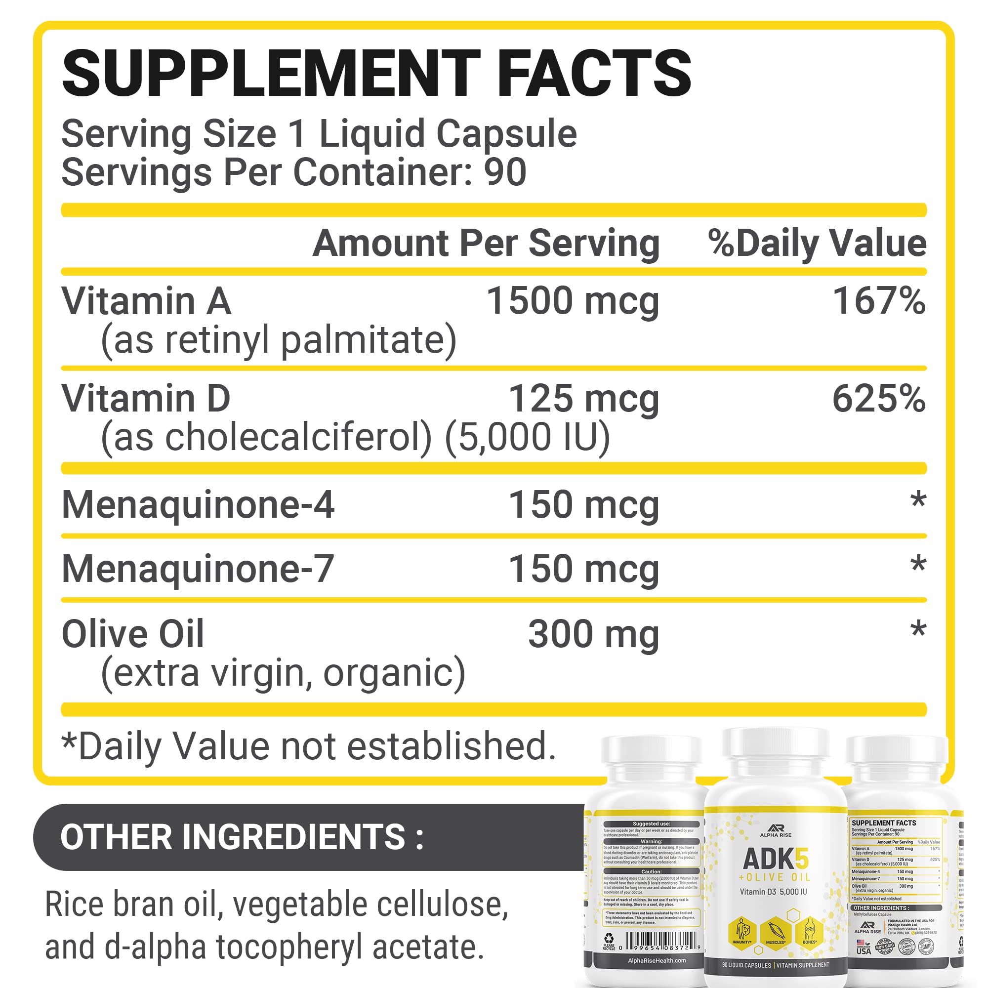 Alpha Rise ADK non-GMO ingredients shot reinforces clean label and quality control