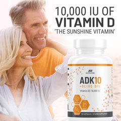 ALPHA RISE ADK10 capsule close-up emphasizing vegetarian capsules